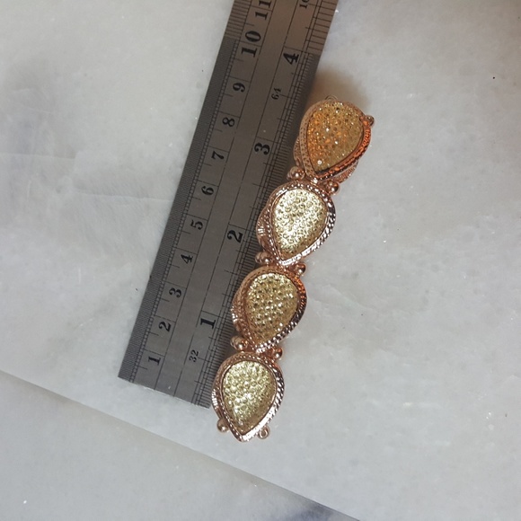 Copper & Lemon Gumdrop Druzy Bracelet - Picture 7 of 7